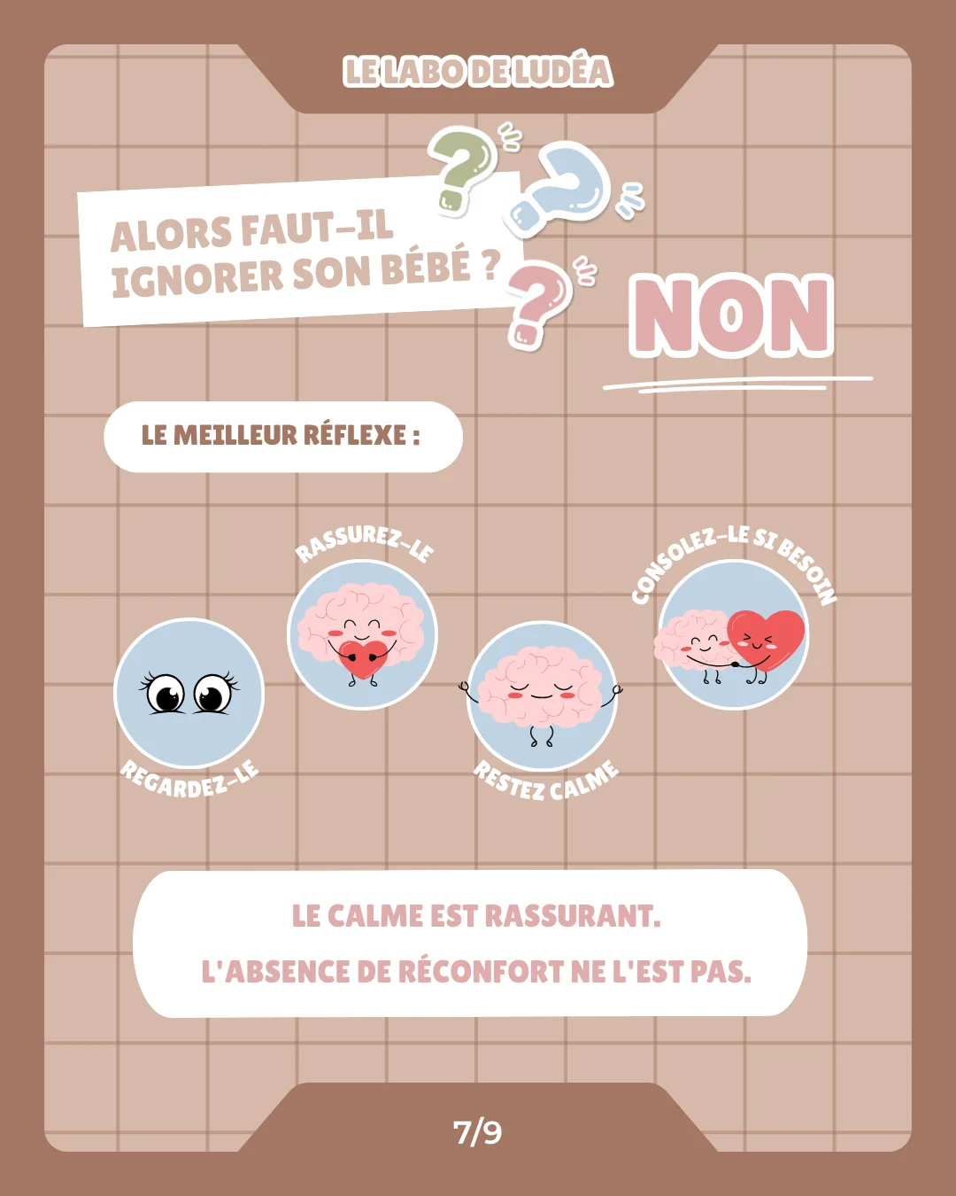 Le Labo de Ludéa — Série 2 — Pourquoi bébé vous regarde après être tombé, page 7 sur 9