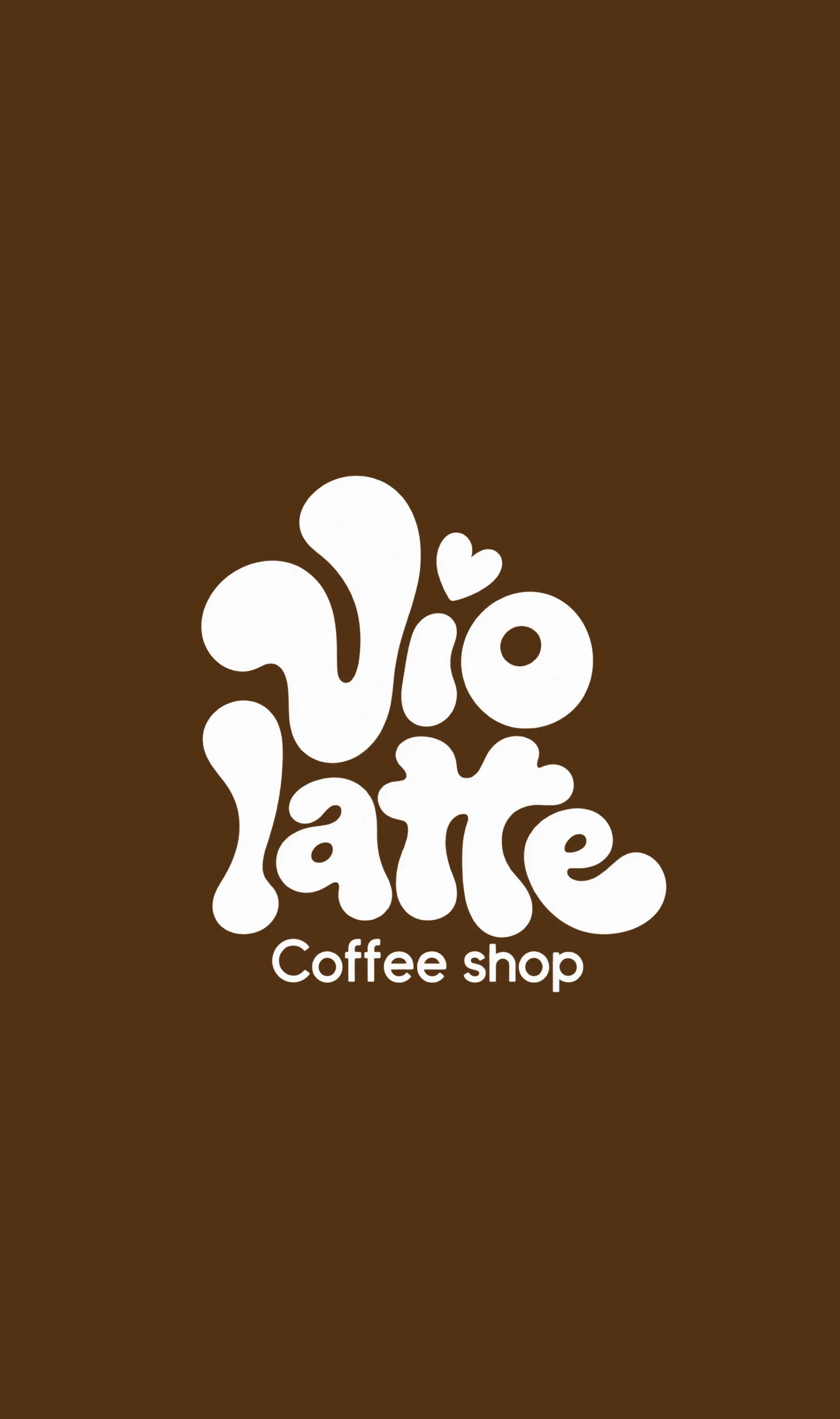 Violatte — Logo sur fond brun